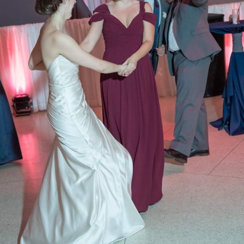 Lulus Maroon/Wine/Burgundy Bridesmaid Dress